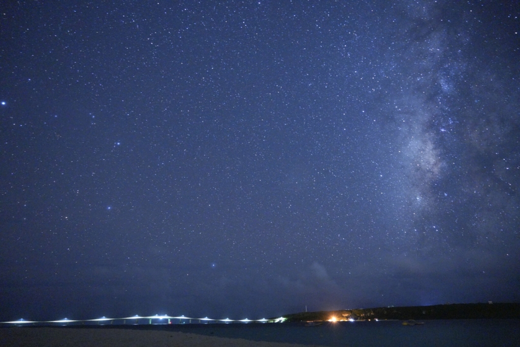 与那覇前浜ビーチの星空