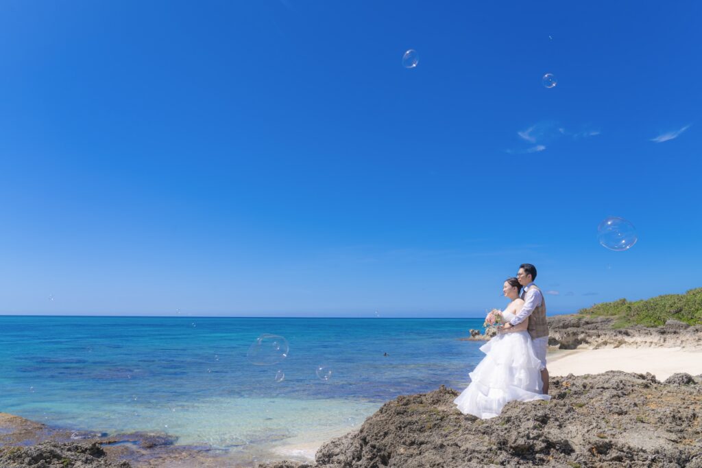 宮古島ムスヌン浜のウェディングフォト